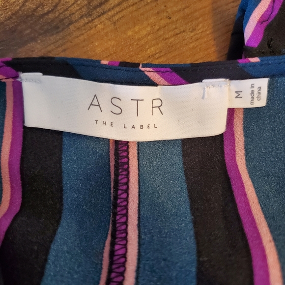 Astr The Label Stripe Wrap Bodysuit Top - Picture 7 of 8
